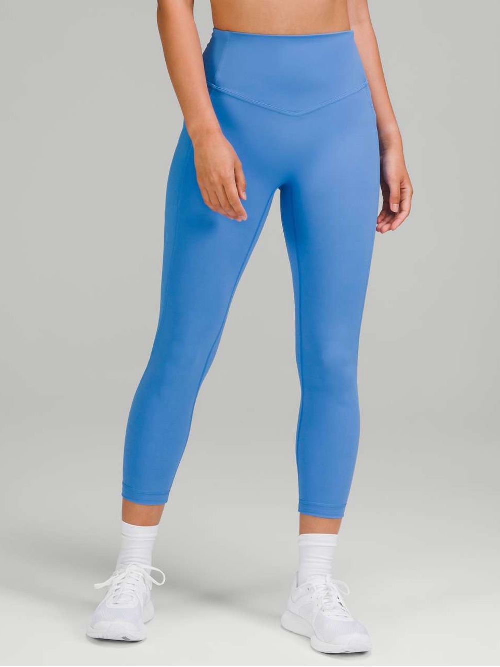 LULULEMON All The Right Places High Rise Leggings Pockets Crop Blue Nile 14